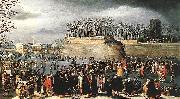 Denys Van Alsloot Skating during Carnival oil painting